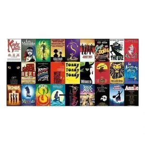 Panoramic Broadway Musicals 1000 pc Jigsaw Puzzle